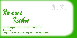 noemi kuhn business card